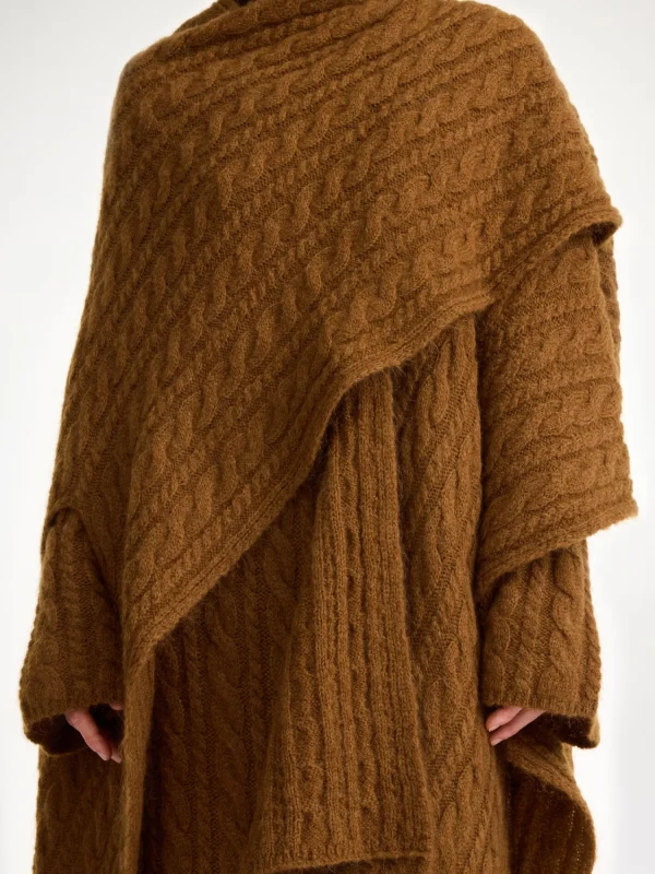 Strickmode | Mäntel & Jacken^By Malene Birger Kassillas Poncho aus Wollmischung Bison