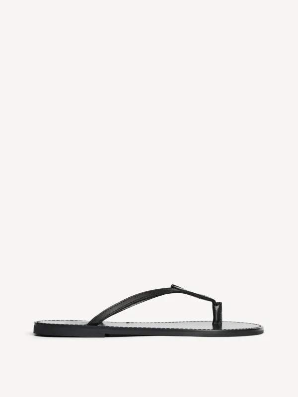 Schuhe^By Malene Birger Lalla Sandale aus Leder Black