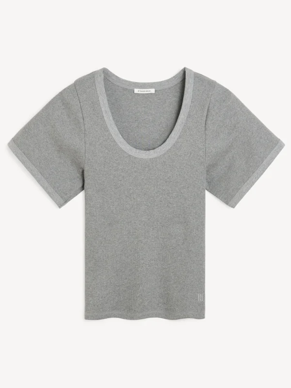 Tops & Blusen^By Malene Birger Lunai T-Shirt GreyMelange