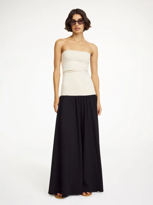 Kleider^By Malene Birger Marciella Maxikleid Black/Oystergray