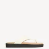 Schuhe^By Malene Birger Marisol Sandalen aus Leder VanillaCream