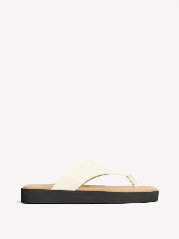 Schuhe^By Malene Birger Marisol Sandalen aus Leder VanillaCream