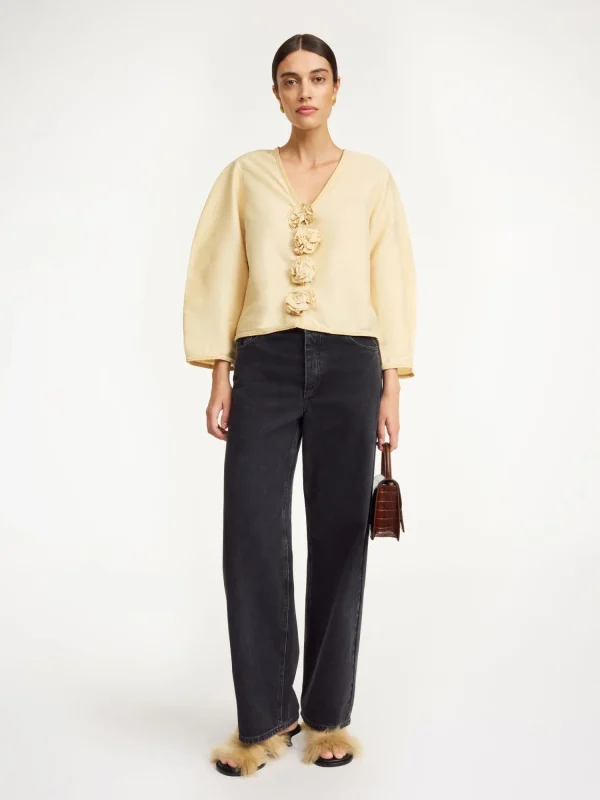 Tops & Blusen^By Malene Birger Mineas Seidenoberteil SeaMist