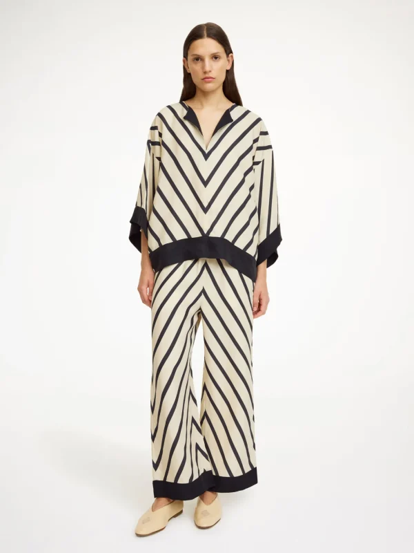 Hosen^By Malene Birger Mirabello Weite Hose DiagonalStripe