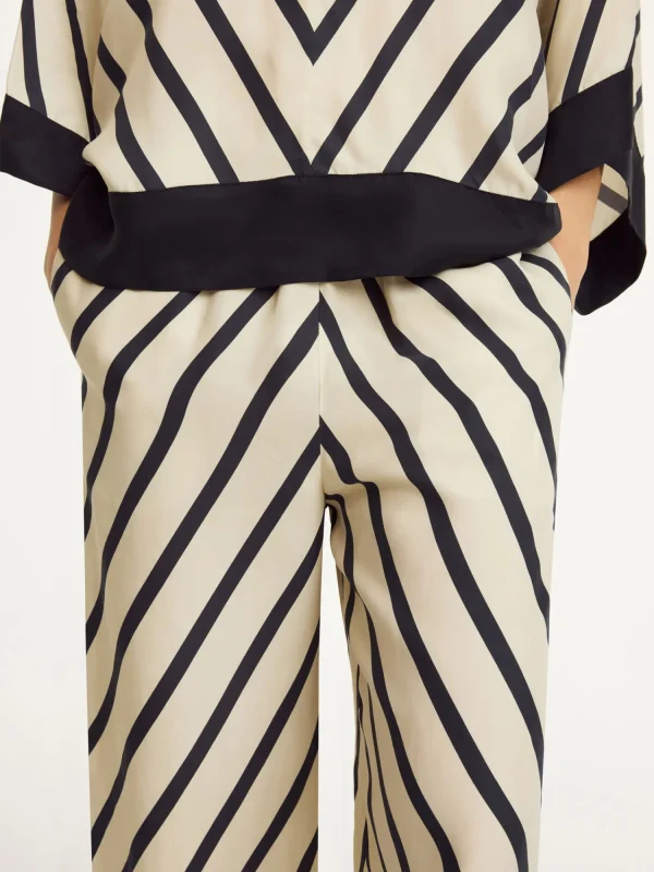 Hosen^By Malene Birger Mirabello Weite Hose DiagonalStripe