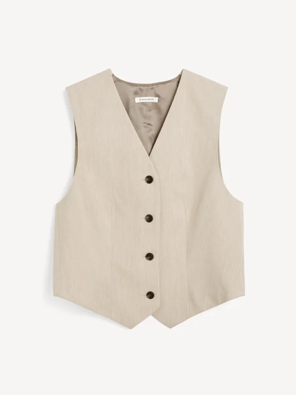 Blazer^By Malene Birger Occa Weste BeigeMelange