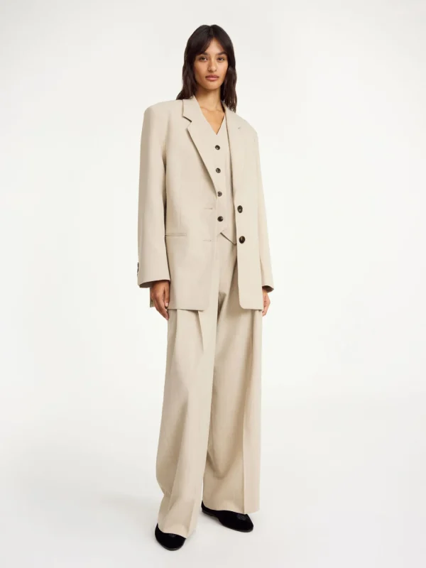 Blazer^By Malene Birger Ophie Einreiher Blazer BeigeMelange