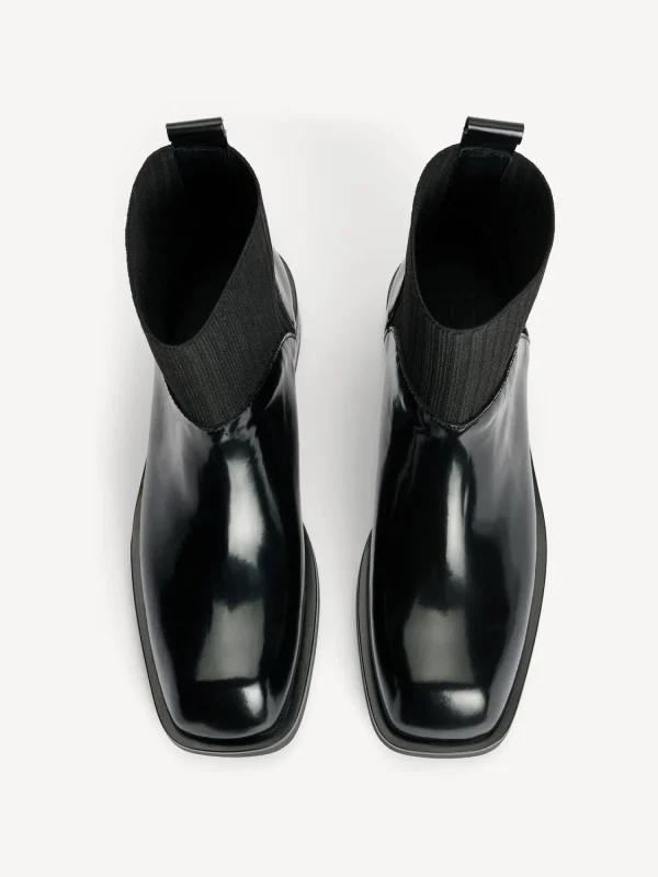 Schuhe^By Malene Birger Perlla Lederstiefel Black