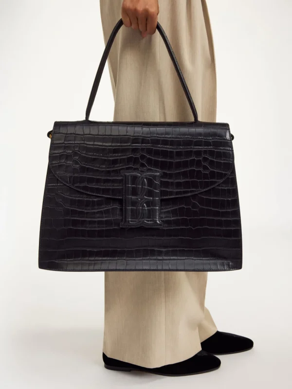 Taschen^By Malene Birger Ronlas Schultertasche aus Leder Black