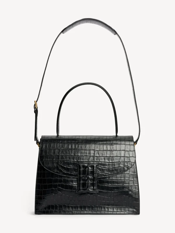 Taschen^By Malene Birger Ronlas Schultertasche aus Leder Black