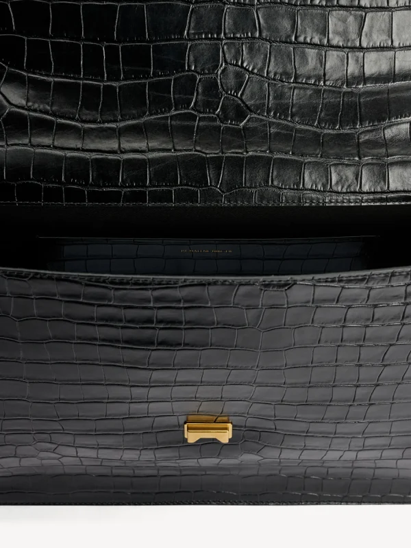 Taschen^By Malene Birger Ronlas Schultertasche aus Leder Black