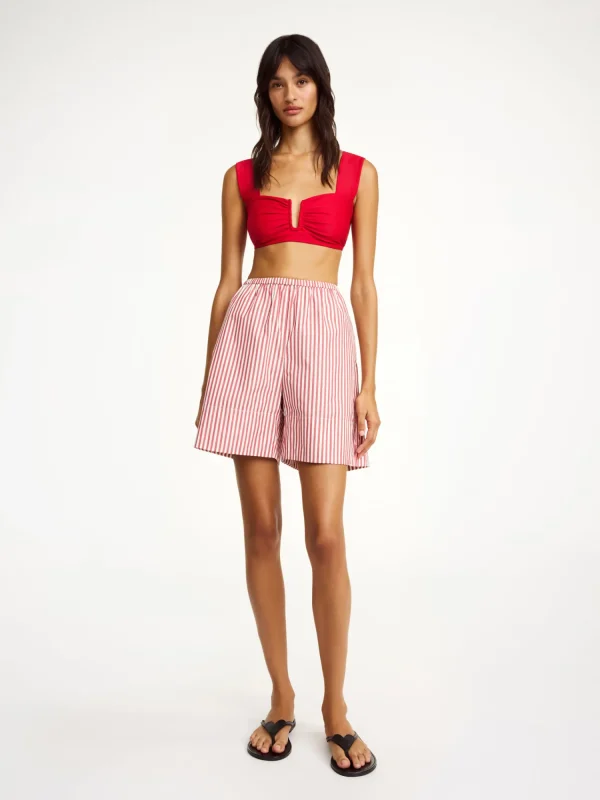 Shorts^By Malene Birger Siona Shorts RedWhiteStripes