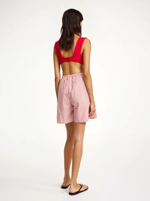 Shorts^By Malene Birger Siona Shorts RedWhiteStripes