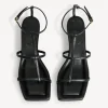 Schuhe^By Malene Birger Teva Sandale aus Leder Black