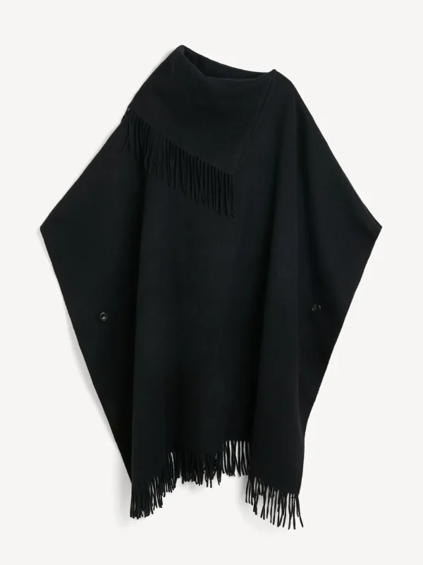 Schals^By Malene Birger Turtlo Wollponcho Black