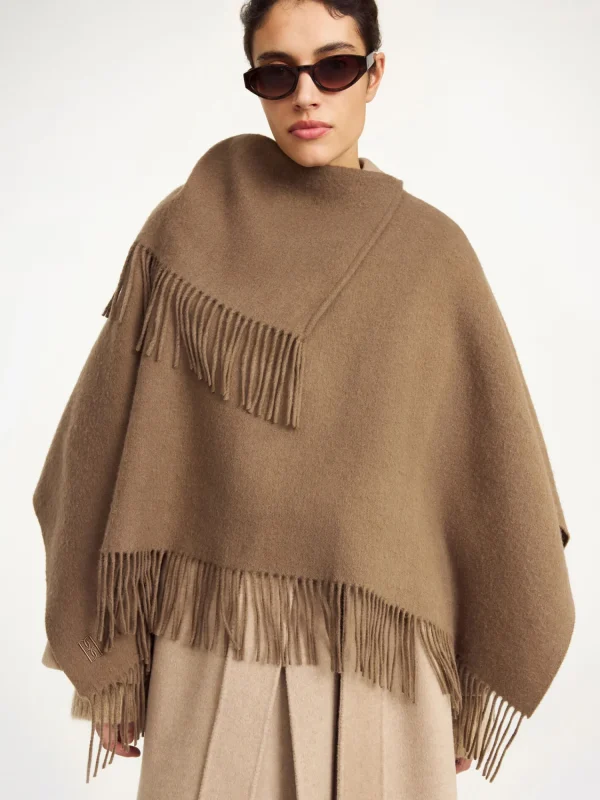 Schals^By Malene Birger Turtma Wollponcho LightBrown