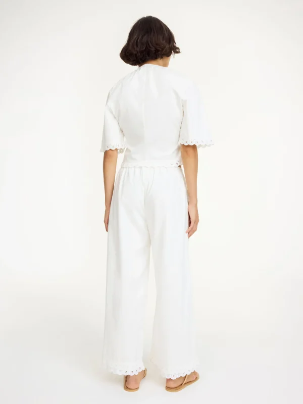 Tops & Blusen^By Malene Birger Ulrikke Top aus Bio-Baumwolle SoftWhite