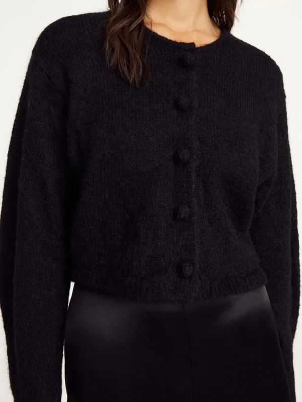 Strickmode^By Malene Birger Zharea Cardigan aus Wolle Black