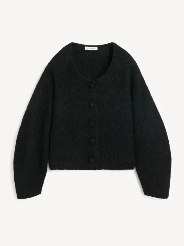 Strickmode^By Malene Birger Zharea Cardigan aus Wolle Black